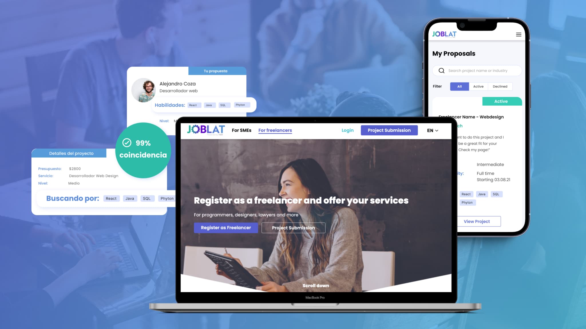 B2B Platform for freelancer developers to seek projects